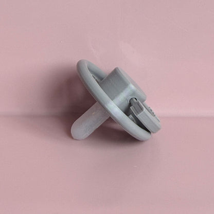 POPS for Silicone Dolls Grey Hearts Reborn Dummy / Pacifier