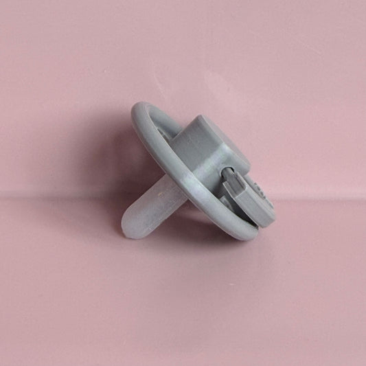 POPS for Silicone Dolls Grey Hearts Reborn Dummy / Pacifier