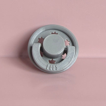 POPS for Silicone Dolls Grey Stars Reborn Dummy / Pacifier