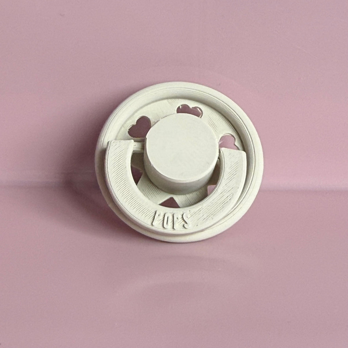 POPS for Silicone Dolls Light Khaki Hearts Reborn Dummy / Pacifier