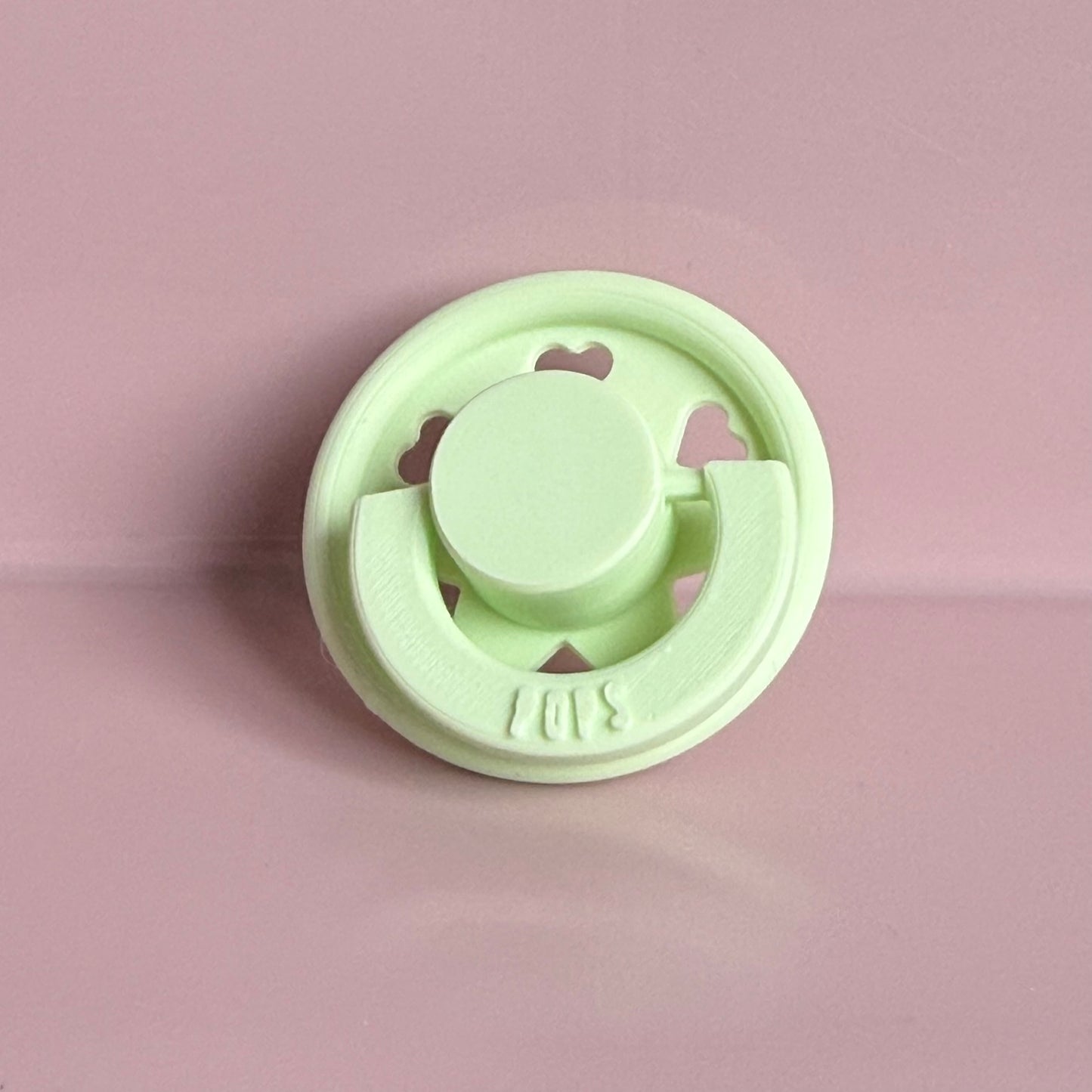 POPS for Silicone Dolls Mint Hearts Reborn Dummy / Pacifier