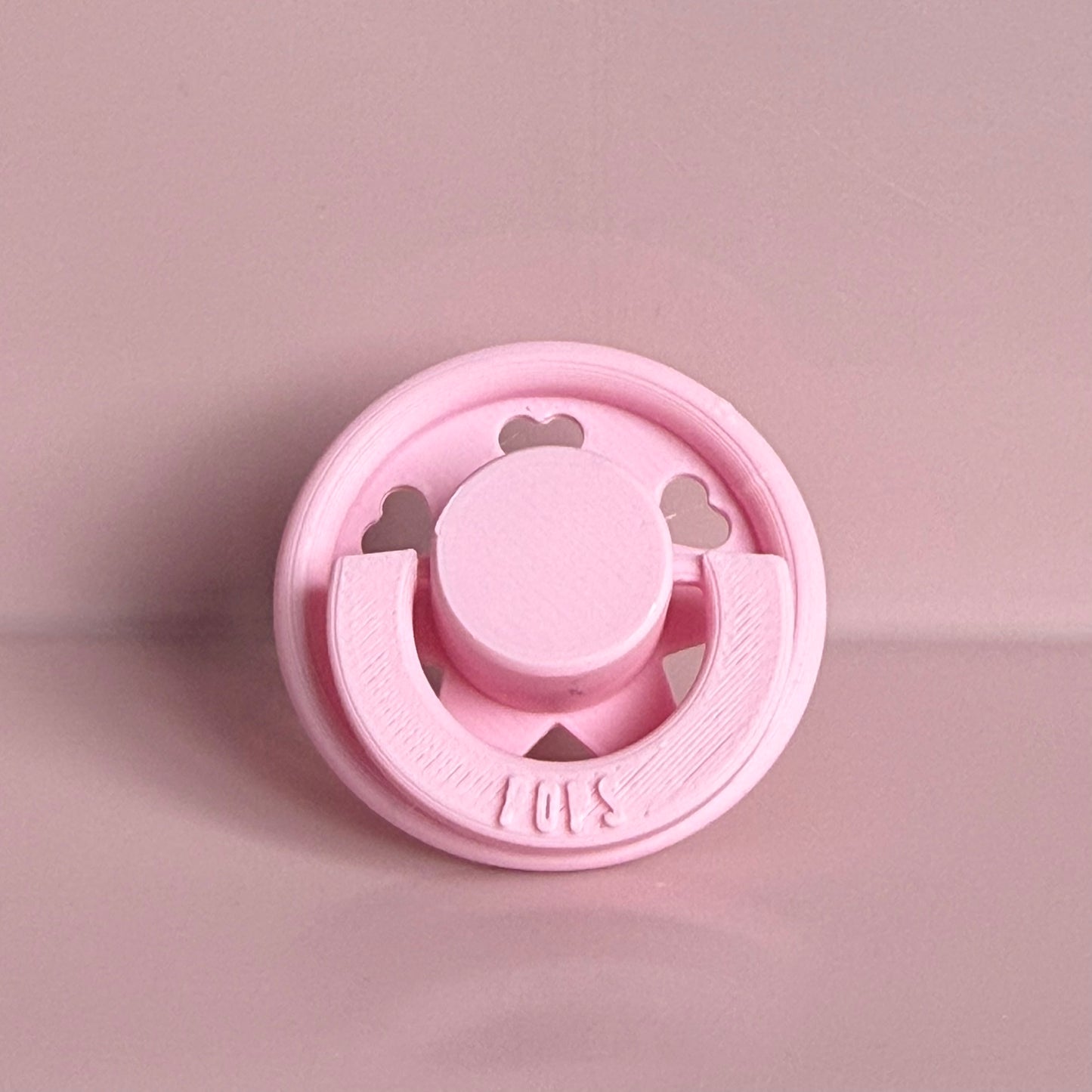 POPS for Silicone Dolls Pink Hearts Reborn Dummy / Pacifier