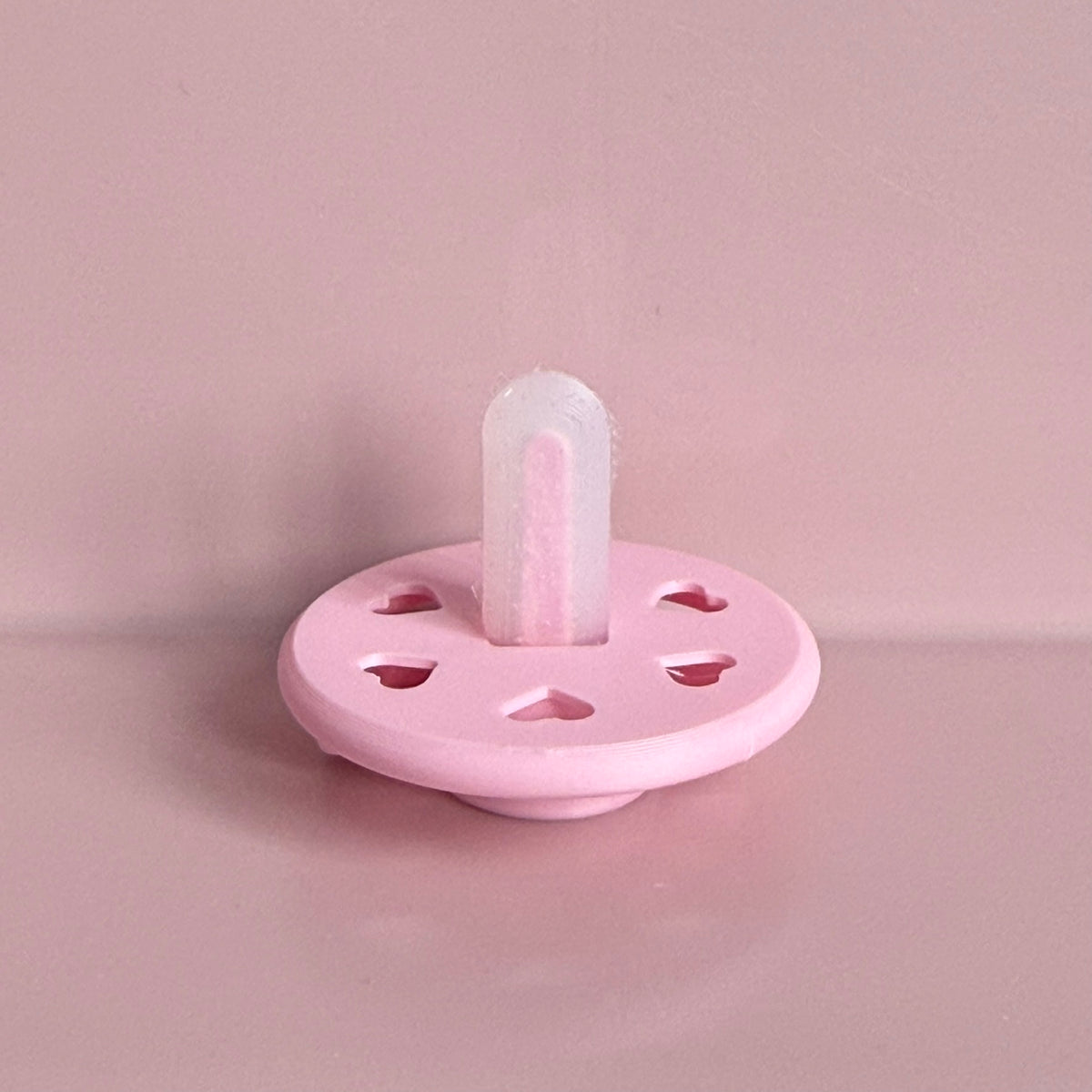 POPS for Silicone Dolls Pink Hearts Reborn Dummy / Pacifier