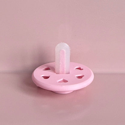 POPS for Silicone Dolls Pink Hearts Reborn Dummy / Pacifier