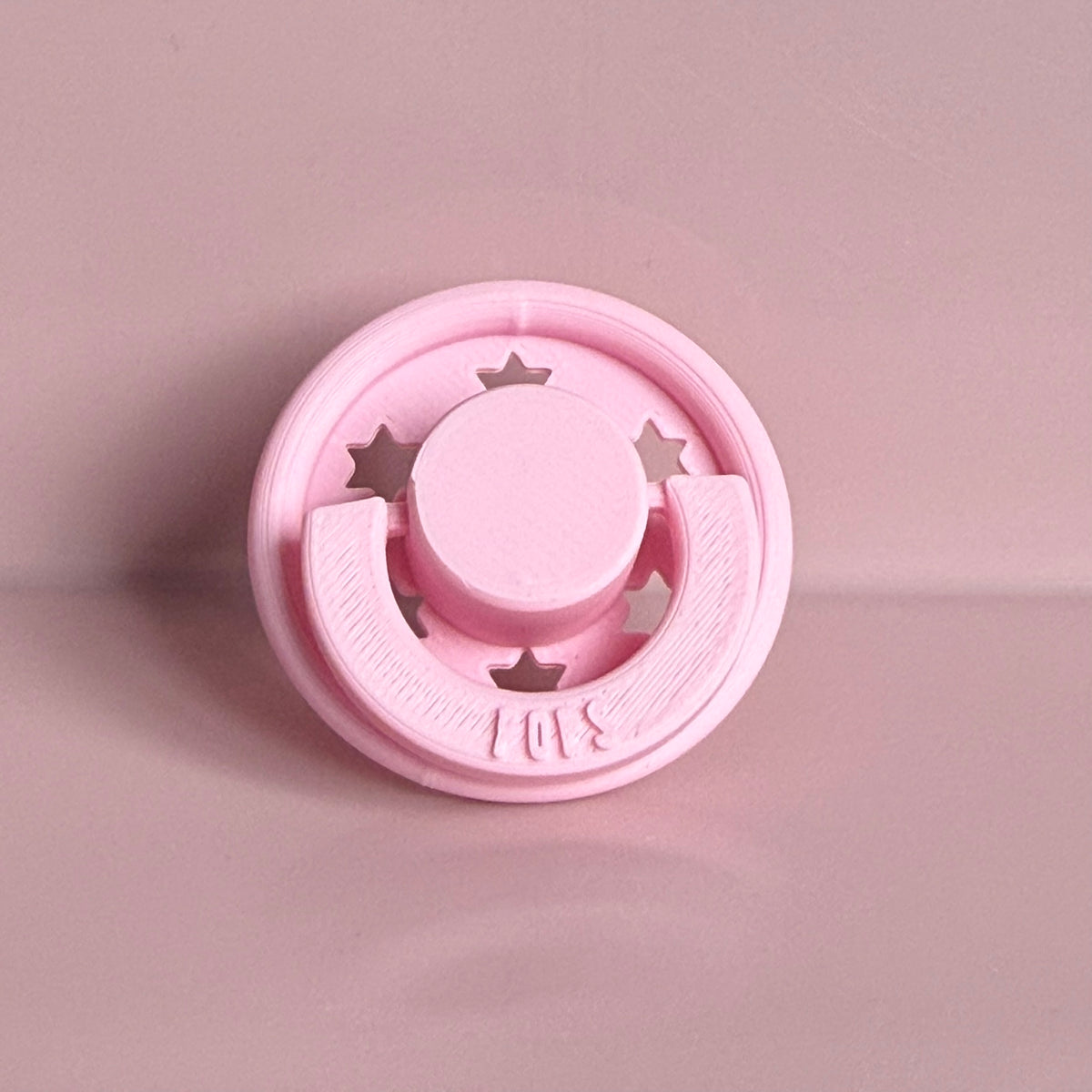 POPS for Silicone Dolls Pink Stars Reborn Dummy / Pacifier