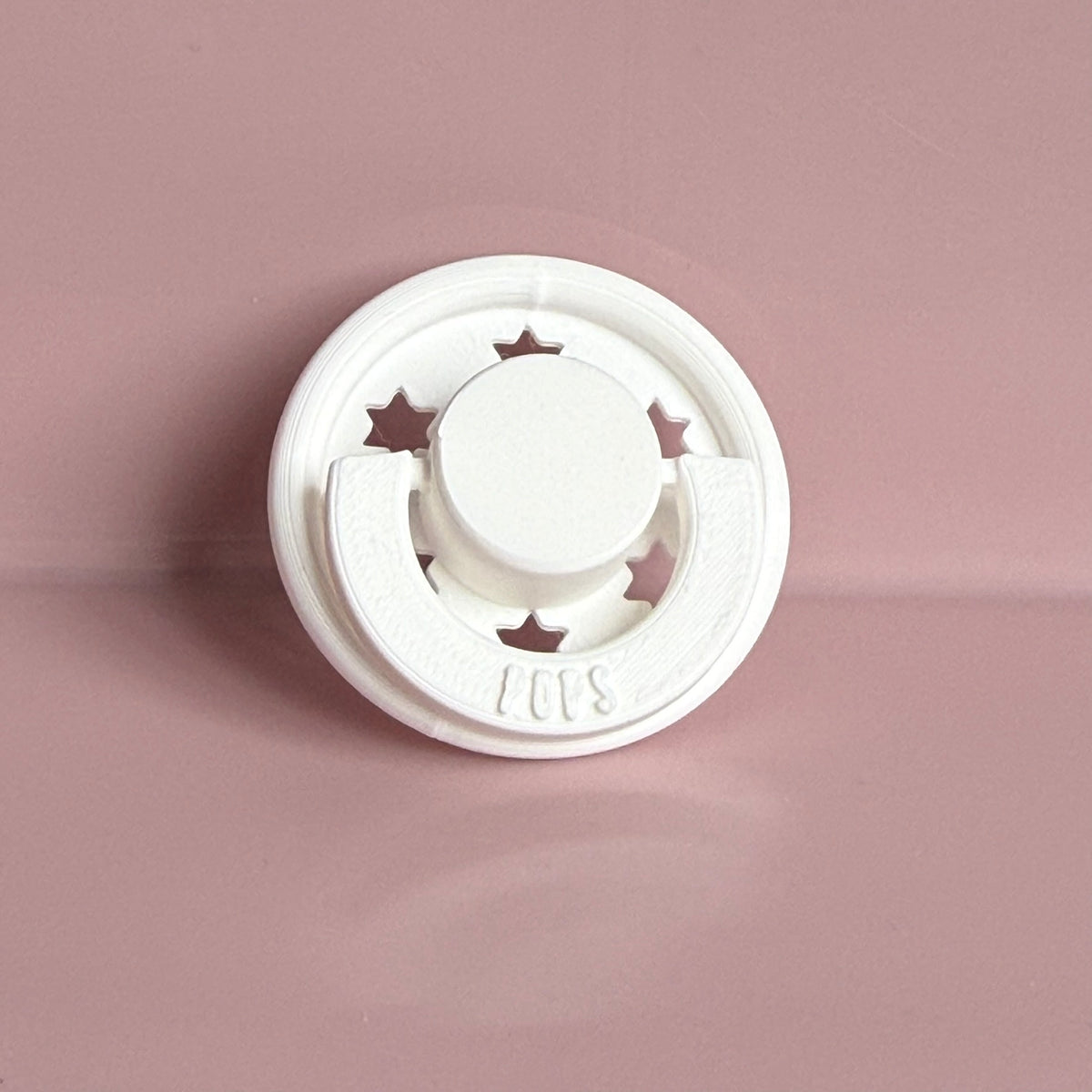 POPS for Silicone Dolls White Stars Reborn Dummy / Pacifier