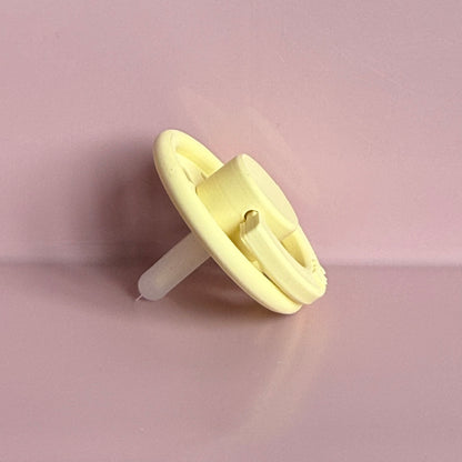 POPS for Silicone Dolls Pale Yellow Hearts Reborn Dummy / Pacifier