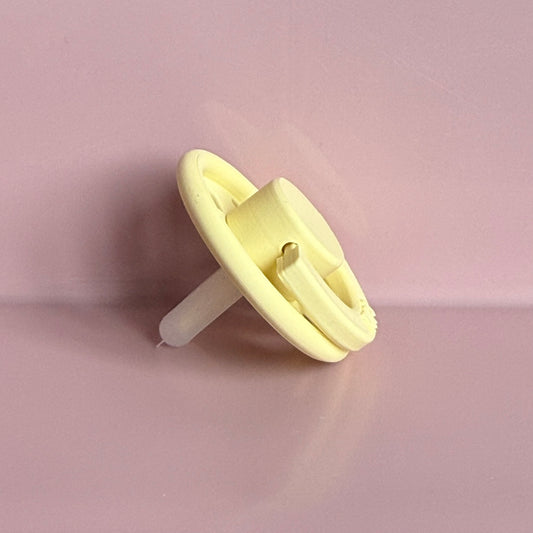 POPS for Silicone Dolls Pale Yellow Hearts Reborn Dummy / Pacifier