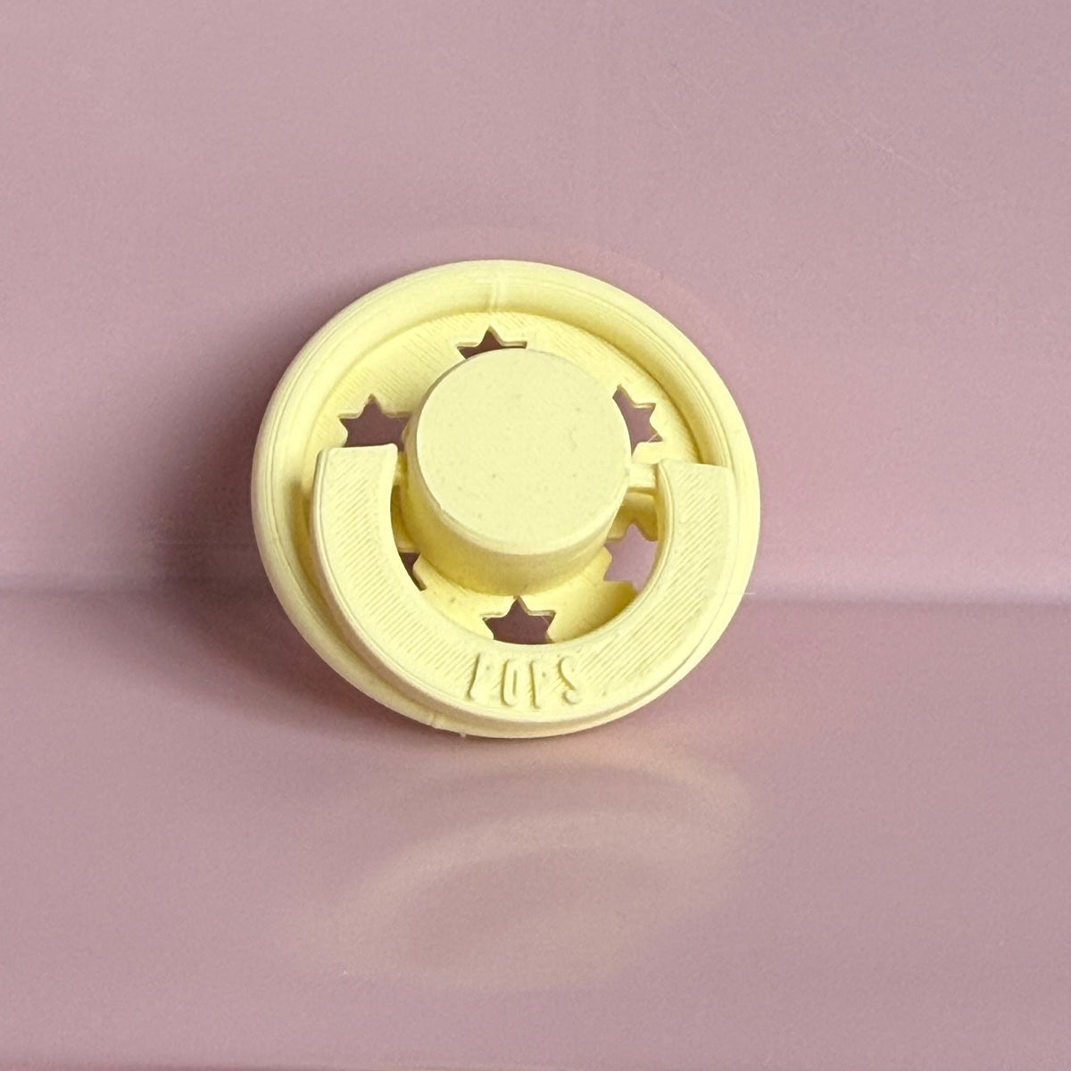 POPS for Silicone Dolls Pale Yellow Stars Reborn Dummy / Pacifier
