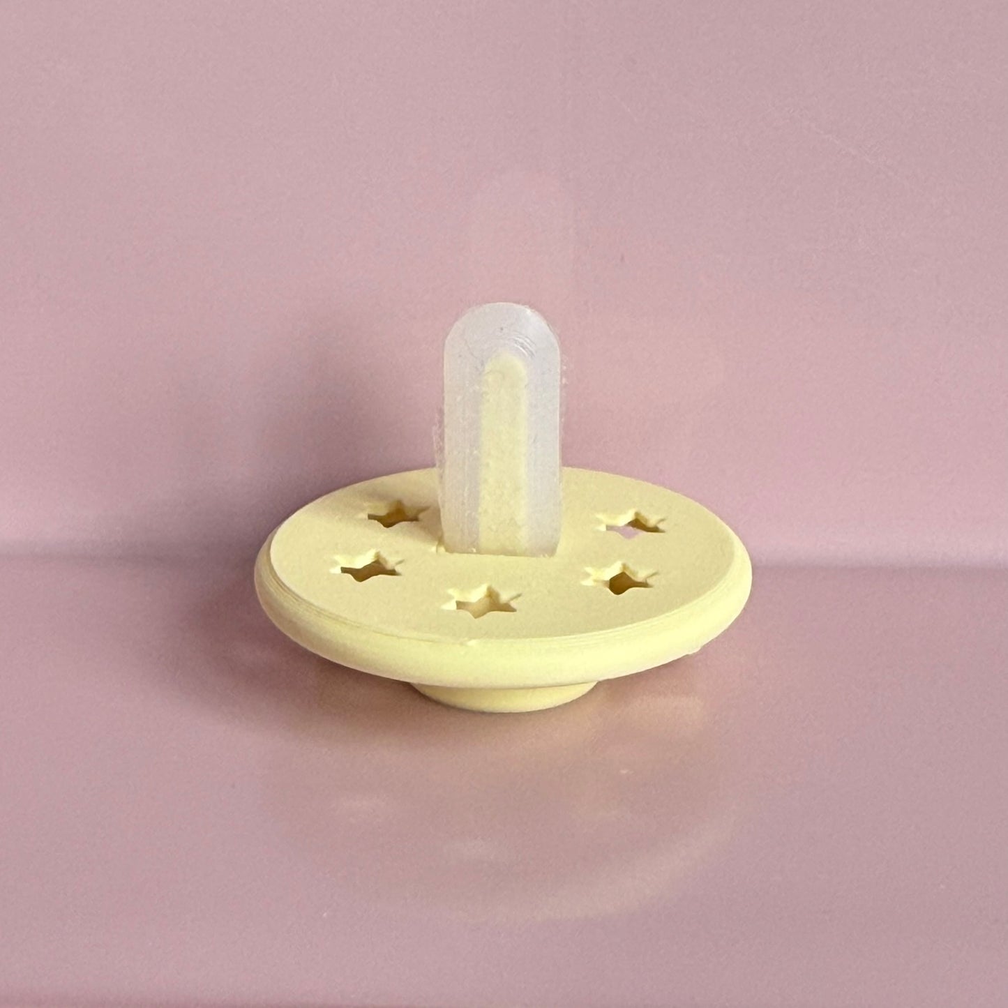POPS for Silicone Dolls Pale Yellow Stars Reborn Dummy / Pacifier