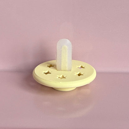 POPS for Silicone Dolls Pale Yellow Stars Reborn Dummy / Pacifier