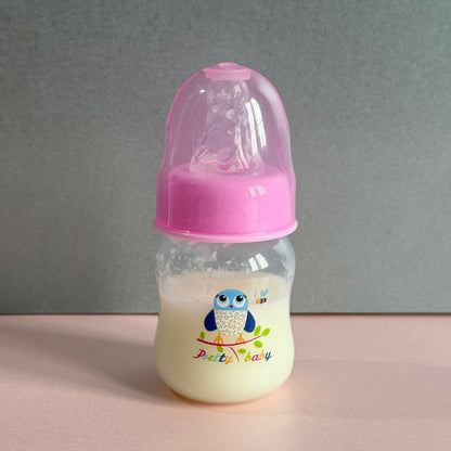 Pink Owl Printed Reborn Fake Milk Bottle 60ml
