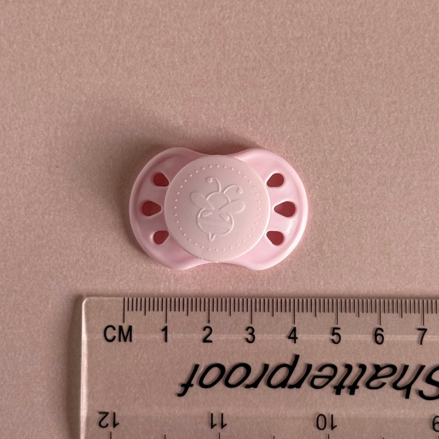 Preemie Pink HoneyBug Reborn Magnetic Dummy / Pacifier