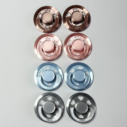 POPS by Granny P Silk Blue Stars Reborn Reversible Magnet Dummy / Pacifier