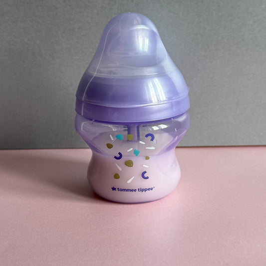 Tommee Tippee Lilac Anti Colic Reborn Fake Milk Bottle 5oz