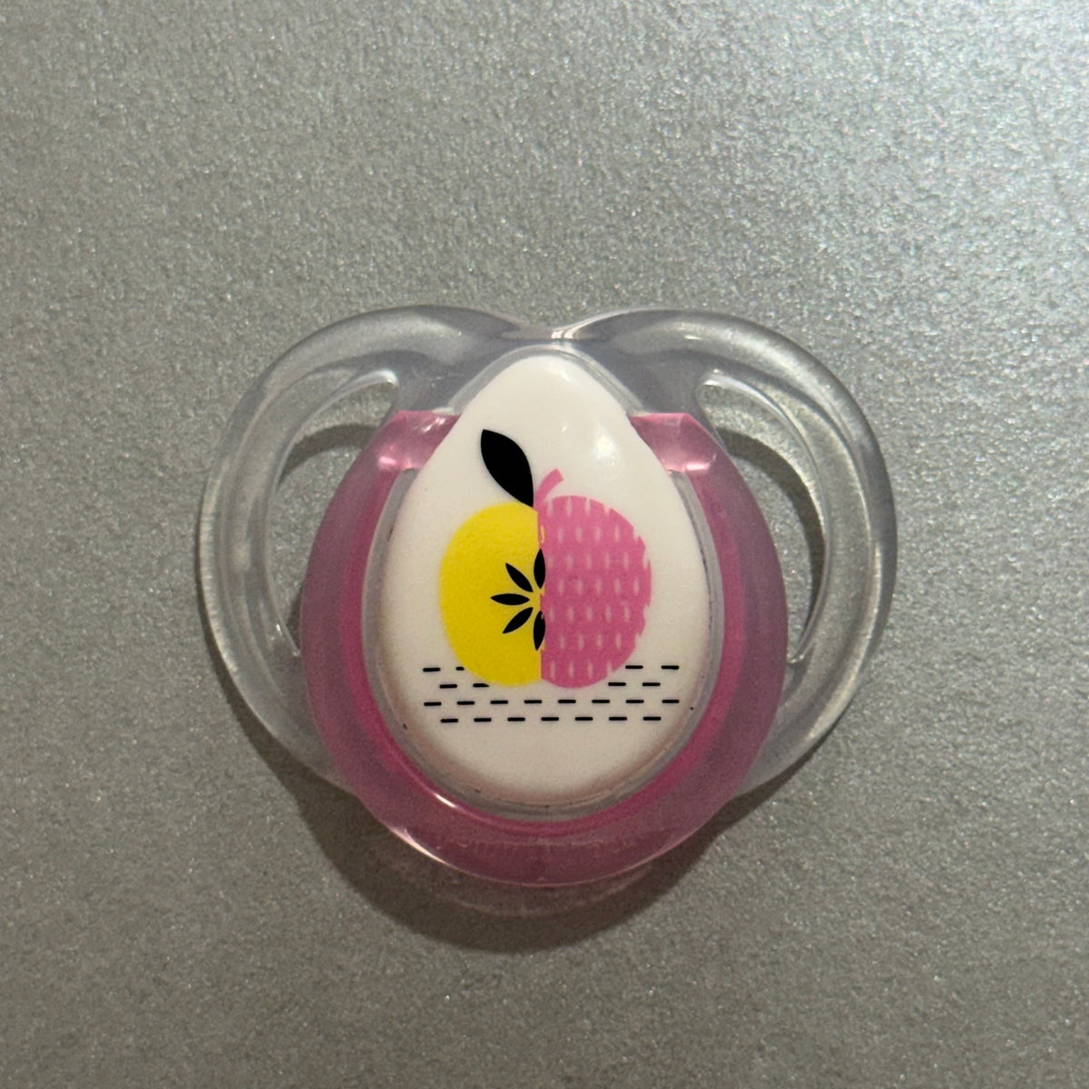 Tommee Tippee Pink Apple Reborn Magnetic Dummy - self fit magnet