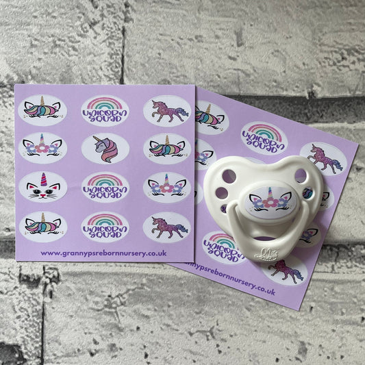 Unicorn Squad Oval Reborn Magnetic Dummy Stickers